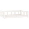 vidaXL Pel&iacute;&scaron;ek pro psy b&iacute;l&yacute; 105,5 x 75,5 x 28 cm masivn&iacute; borovice