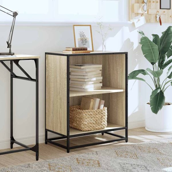 vidaXL Knihovna dub sonoma 60x35x76 cm kompozitní dřevo