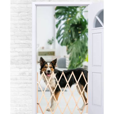 FLAMINGO Roztažitelná zábrana pro psy Mont dřevo 107 x 83 cm