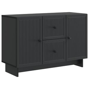 vidaXL Serv&iacute;rovac&iacute; skř&iacute;ň Čern&aacute; 89 x 34,5 x 60 cm Kompozitn&iacute; dřevo