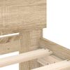 vidaXL Rám postele s čelem dub sonoma 120 x 200 cm