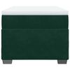 vidaXL Box spring postel s matrací tmavě zelená 90x200 cm samet