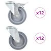 vidaXL 24 ks otočn&aacute; kolečka s otvorem pro &scaron;roub 100 mm