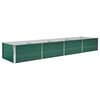 vidaXL Vyv&yacute;&scaron;en&yacute; z&aacute;hon pozinkovan&aacute; ocel 320 x 80 x 45 cm zelen&yacute;