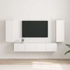 vidaXL TV wall cabinet 2 pcs B&iacute;l&aacute; 30 x 31 x 80 cm kompozitn&iacute; dřevo