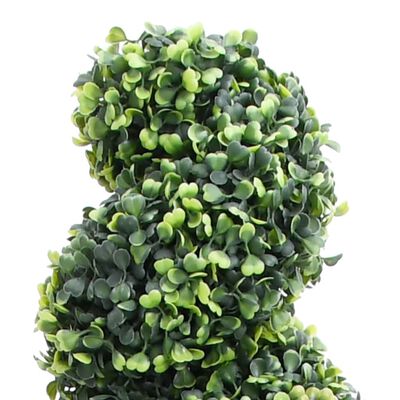 vidaXL Umělá zimostrázová spirála s květináčem zelená 100 cm