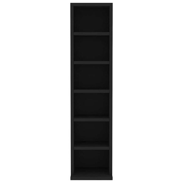 vidaXL CD skříňka černá 21 x 20 x 88 cm kompozitní dřevo