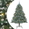 vidaXL Uměl&yacute; v&aacute;nočn&iacute; stromeček Zelen&aacute; 210 cm PVC, plast a ocel