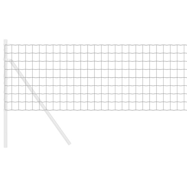 vidaXL Euro plot &Scaron;ed&aacute; 0,4 x 25 m Železo potažen&eacute; PVC