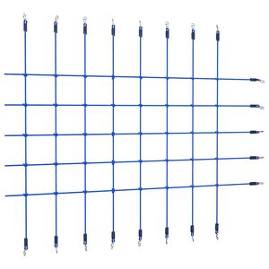 vidaXL Síť na šplhání 200 x 150 cm modrá
