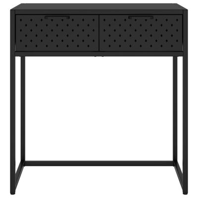 vidaXL Konzolový stolek černý 72 x 35 x 75 cm ocel