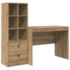 vidaXL Stůl se z&aacute;suvkou 2 pcs Artisanov&yacute; dub