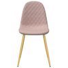 vidaXL Jídelní židle 2 ks růžové samet