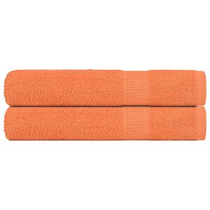vidaXL Saunov&eacute; osu&scaron;ky FROGN 2 ks oranžov&eacute; 80x200 cm 360 g/m&sup2;