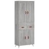 vidaXL Skř&iacute;ň highboard &scaron;ed&aacute; sonoma 69,5 x 34 x 180 cm kompozitn&iacute; dřevo