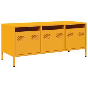 vidaXL TV skř&iacute;ňka hořčicově žlut&aacute; 101,5 x 39 x 43,5 cm ocel