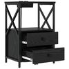 vidaXL Nočn&iacute; skř&iacute;ňka 2 pcs Čern&yacute; dub 40 x 31 x 60 cm kompozitn&iacute; dřevo