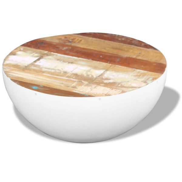 vidaXL Miskovitý konferenční stolek recyklované dřevo 60 x 60 x 30 cm