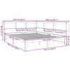 vidaXL Postel s knihovnou bez matrace 140 x 190 cm masivn&iacute; borovice