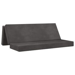 vidaXL Skl&aacute;dac&iacute; pohovka postel 200 x 67 x 45 cm Tmavě &scaron;ed&aacute;