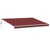 vidaXL Automatick&aacute; zatahovac&iacute; mark&yacute;za burgundsk&aacute; 450 x 350 cm