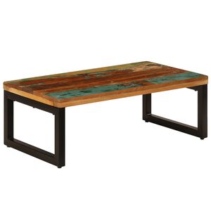vidaXL Konferenčn&iacute; stolek 100x50x35cm masivn&iacute; recyklovan&eacute; dřevo a ocel