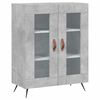 vidaXL Skř&iacute;ň highboard betonově &scaron;ed&aacute; 69,5x34x180 cm kompozitn&iacute; dřevo