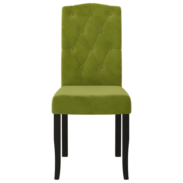 vidaXL J&iacute;deln&iacute; židle 4 ks světle zelen&eacute; samet