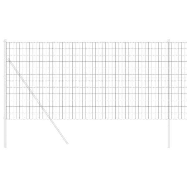 vidaXL Euro plot Šedá 1 x 25 m Železo potažené PVC