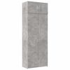 vidaXL &Uacute;ložn&aacute; skř&iacute;ňka betonově &scaron;ed&aacute; 80x42,5x225 cm kompozitn&iacute; dřevo