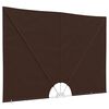 vidaXL Balcony Privacy Screen Obd&eacute;ln&iacute;kov&yacute; 200 x 300 cm Polyester Hněd&aacute;