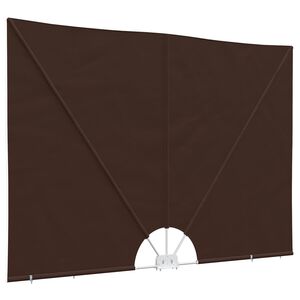 vidaXL Balcony Privacy Screen Obd&eacute;ln&iacute;kov&yacute; 200 x 300 cm Polyester Hněd&aacute;