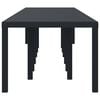 vidaXL Zahradní jídelní stůl Antracit 400 x 100 x 73 cm polyratan