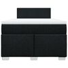 vidaXL Box spring postel s matrac&iacute; čern&aacute; 120x200 cm textil