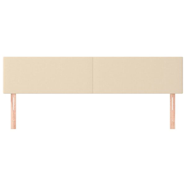 vidaXL Čela postele kr&eacute;mov&aacute; 180x5x78/88 cm l&aacute;tka