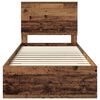 vidaXL R&aacute;m postele s čelo Star&eacute; dřevo 90 x 200 cm kompozitn&iacute; dřevo