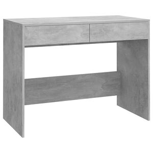 vidaXL Psac&iacute; stůl betonově &scaron;ed&yacute; 101 x 50 x 76,5 cm kompozitn&iacute; dřevo