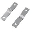 vidaXL &Uacute;derov&aacute; deska 2 ks Stř&iacute;brn&aacute; 50 x 10 x 1,2 mm Železo