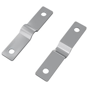 vidaXL &Uacute;derov&aacute; deska 2 ks Stř&iacute;brn&aacute; 50 x 10 x 1,2 mm Železo