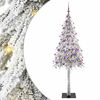 vidaXL V&aacute;nočn&iacute; stromeček s 300 LED diodami B&iacute;l&aacute; 180 cm PE a Ocel