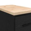 vidaXL Garážová skříň černá 30x51x85 cm Borovicový masiv