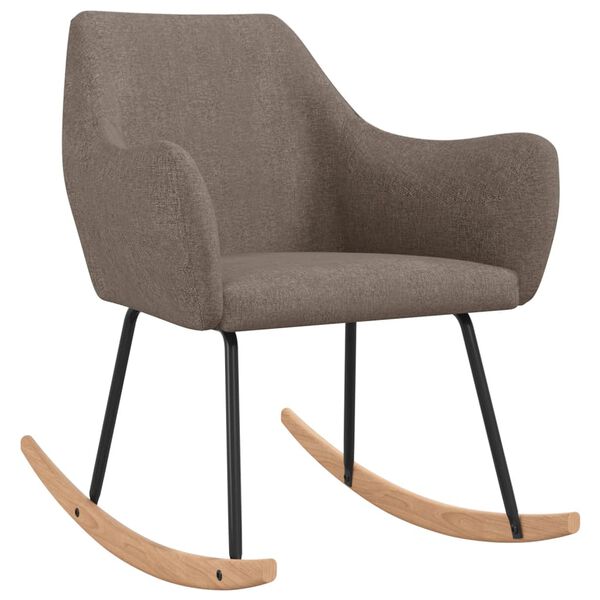 vidaXL Houpac&iacute; křeslo taupe textil