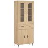 vidaXL Skř&iacute;ň highboard dub sonoma 69,5 x 34 x 180 cm kompozitn&iacute; dřevo