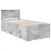 vidaXL Daybed Betonově &scaron;ed&aacute; a čern&aacute; 100 x 200 cm kompozitn&iacute; dřevo