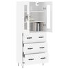 vidaXL Skř&iacute;ň highboard b&iacute;l&aacute; 69,5 x 34 x 180 cm kompozitn&iacute; dřevo