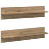 vidaXL N&aacute;stěnn&aacute; polička N&aacute;stěnn&aacute; mont&aacute;ž 2 pcs Artisanov&yacute; dub