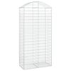 vidaXL Klenut&yacute; gabionov&yacute; ko&scaron; 100 x 50 x 200/220 cm pozinkovan&eacute; železo