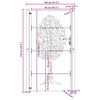 vidaXL Zahradn&iacute; branka 100 x 175 cm z cortenov&eacute; oceli, design stromu