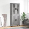 vidaXL Skř&iacute;ň highboard &scaron;ed&aacute; sonoma 69,5 x 34 x 180 cm kompozitn&iacute; dřevo