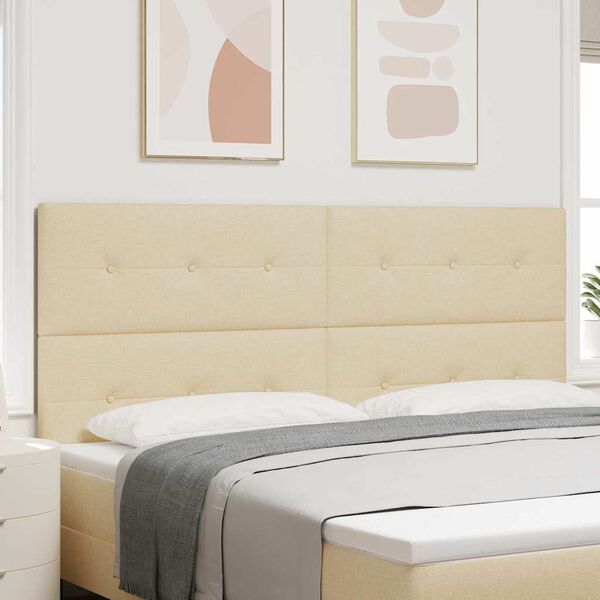 vidaXL Čelo postele s čelo Kr&eacute;mov&aacute; 200 cm Uměl&aacute; kůže